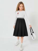 Long Sleeve Midi Casual Girls Clothing 11