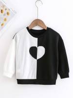 Colorblock Regular Fit Black and White Kids Clothing 1009