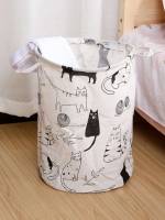  Black and White  Laundry Hamper 1812