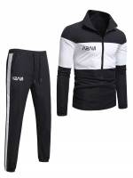  Regular Fit Long Sleeve Men Two-piece Outfits 6499