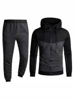 Regular Fit Drawstring Long Sleeve Men Clothing 979