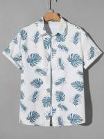  Vacation Tropical Button Front Men Clothing 639