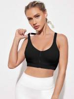 Black and White Scoop Neck  Sports 3122