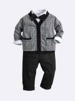 Regular Fit Long Sleeve  Toddler Boys Clothing 9892