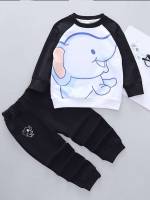  Cartoon Casual Black and White Kids Clothing 133