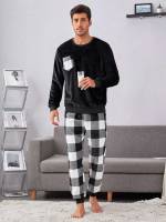  Round Neck Long Sleeve Men Underwear  Loungewear 3621