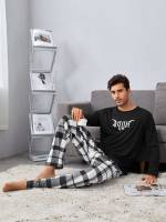 Round Neck Long Sleeve Casual Men Underwear  Loungewear 9629