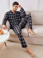 Casual  Lapel Underwear  Sleepwear 7548