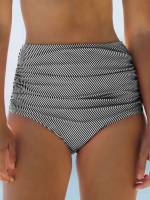  Black and White Casual Women Beachwear 7556