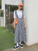  Casual Gingham Regular Fit Women Clothing 789