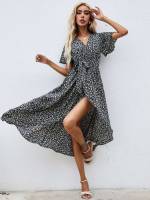 Long Short Sleeve Boho Women Clothing 421