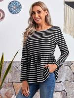 Casual Regular Round Neck Women T-Shirts 651