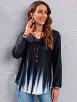 Tie Dye Long Casual Women Clothing 146