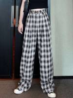  Long Black and White Women Pants 4320