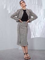  Elegant Houndstooth Women Clothing 333