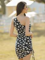  Mini Black and White Slim Fit Women Dresses 9648