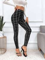   Black and White Women Leggings 5048