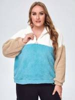 Casual Regular Oversized Embroidery Plus Size Sweatshirts 899