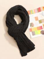  Casual Black Men Scarves 6932