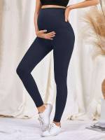  Cropped Plain Skinny Maternity Bottoms 5498