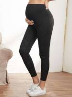 Plain  Black Maternity 5749