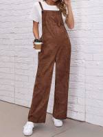 Straps Long Sleeveless Maternity Jumpsuits 5107