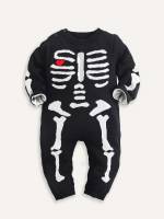 Long Sleeve Long Round Neck Baby Sweater Onesies 1289