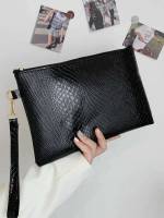 Elegant Snakeskin Print Women Evening  Clutch 7444