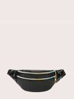 Crocodile  Black Women Fanny Packs 3881