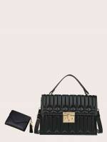 Elegant Quilted Black Bags 24