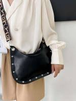 Black  Plain Women Crossbody 5691