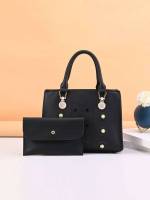  Black Elegant Studded Women Bags 19