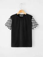 Casual Geometric Regular Boys T-Shirts 602