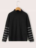 Long Sleeve Black Regular Fit Kids Clothing 787