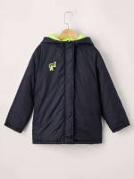  Zipper Regular Hooded Boys Winter Coats 2123