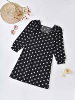  Casual Short Round Neck Girls Clothing 802