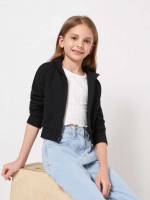 Regular Fit Casual Zipper Kids Clothing 9281