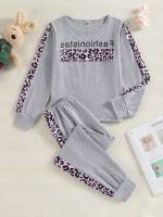  Round Neck Leopard Underwear  Sleepwear 7807