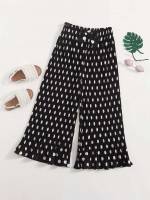  Frill Cropped Polka Dot Kids Clothing 114