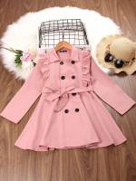 Plain Long Belted Kids Clothing 2187