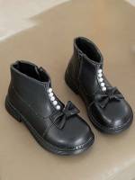  Black Bow Kids Shoes 1408