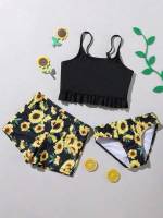  Cute Black Toddler Girls Beachwear 2424