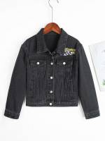  Pocket Regular Black Kids Clothing 9904