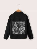 Paisley Long Sleeve Black Regular Kids Clothing 5160