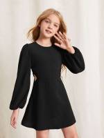 Plain Round Neck Regular Fit Girls Clothing 5001