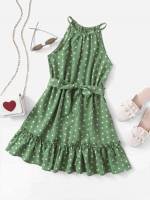  Halter Short Boho Girls Dresses 563