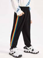  Long Black Side Stripe Kids Clothing 7502