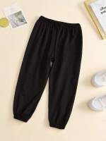  Regular Fit Black Toddler Girls Bottoms 7301