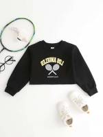  Long Sleeve Crop Toddler Girl Sweatshirts 4904