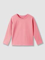 Long Sleeve Black Round Neck Toddler Girls Tops 6032